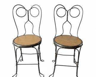 Vintage Ice Cream Parlor Chairs