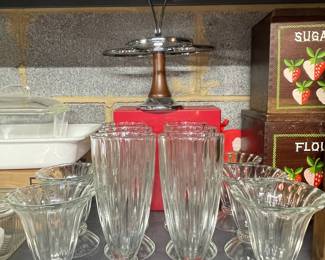 Vintage Libbey "Fountain Shoppe" Milkshake Glasses