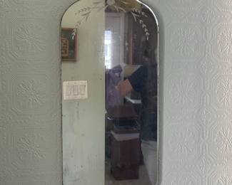 Etched Glass Vanity Mirror