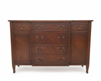 Vintage Sideboard with Brass Hardware