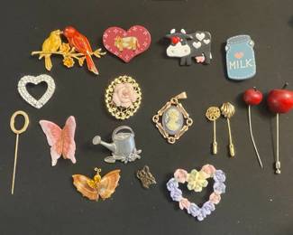 Assorted Brooches and Pins