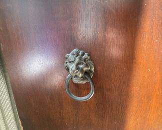 Mersman Mahogany Side Table with Drawer and Casters