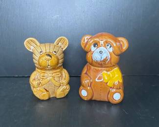 Vintage Ceramic Honey Bear Cookie Jars