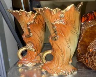 Enesco Imports Japan Cornucopia Vases