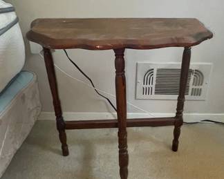 Vintage Demilune Console Table