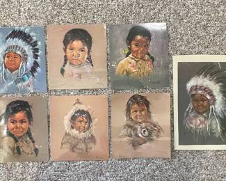 Dorothy Oxborough Native American Children Art Prints
