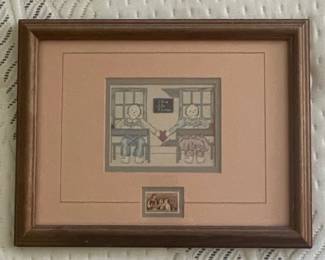 Framed Print of Children Holding a Heart