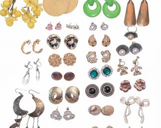 Vintage Costume Earrings: Avon, Trifari, Coro, Sarah, Cov & more 
