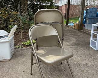 Vintage Metal Folding Chairs