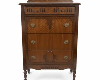 Vintage Art Deco Highboy Dresser