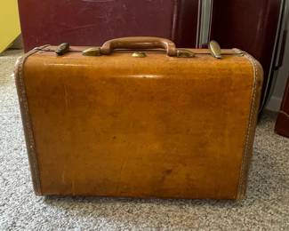 Vintage Samsonite Leather Vanity Case