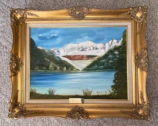 Mountain Landscape Oil Painting 