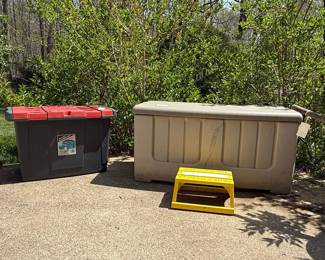 Decorative Lighthouse Lantern and Assorted Garden Items