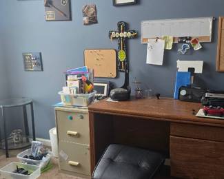 Desk and Supplies