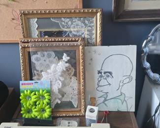 Framed Lace and Art