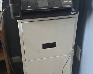 File cabinet and Printer
