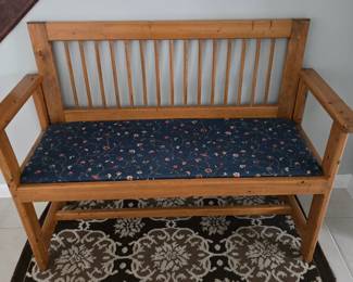 Wood Bench Settee