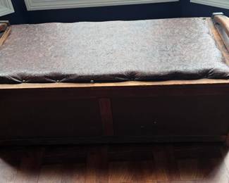 Wood Bench for Storage