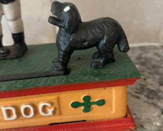 Vintage Cast Iron Trick Dog Mechanical Bank