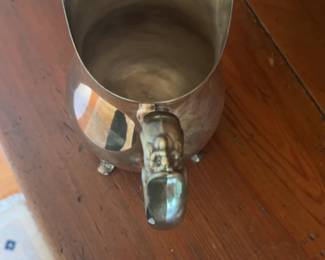 Silver Plate Ornate Vintage Water Pitcher