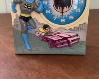 Vintage Batman and Robin Equity Talking Alarm Clock
