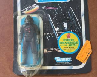 Vintage Star Wars Kenner Empire Strikes Back Imperial TIE Fighter Pilot Action Figure