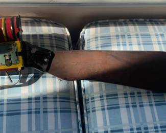 Vintage 1930‘s Tin Litho Sparkling Double Action Toy Rifle