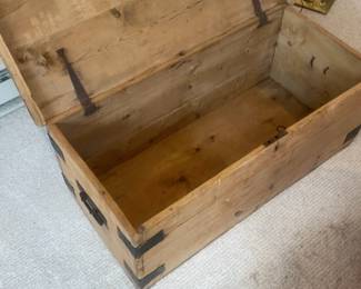 Rustic Antique Wooden Storage Chest