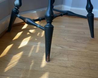 D.R. Dimes Classic Black Windsor Sack-Back Armchair