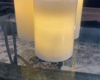 Martha Stewart Set of 3 Flameless LED Pillar Candles