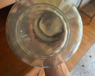 Vintage Water Pitcher with Silver Plate Lid