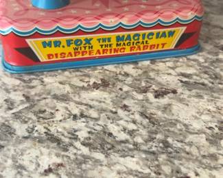Vintage Mr. Fox The Magician Tin Battery Operated Toy