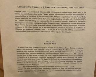 Georgetown College - A View from the Observatory Hill, 1893 Framed Print