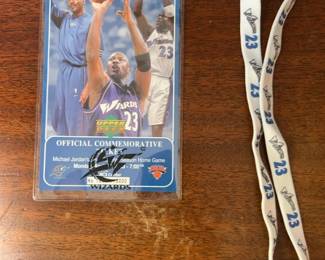 Michael Jordan Final Home Game Ticket &  Commemorative Ticket Stub - April 14, 2003