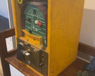 Victor Vending Corp. 1 Cent Football Pinball Style Gumball Machine - 1950s