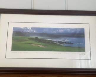 Pebble Beach Golf Links No. 8 Framed Landscape Print
