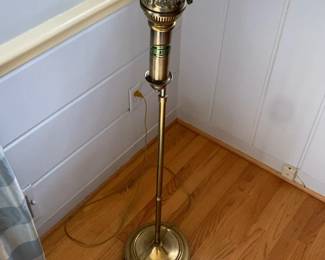Vintage Brass Orient Express Paris Table Lamp