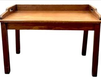 Vintage Wood Tray Table With Legs