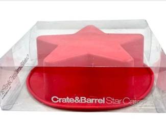 Crate & Barrel Non-Stick Silicone Star Cake Pan