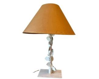 Metal Lamp With Climbing Vine - Rectangular Base
