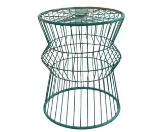 Contemporary Industrial Style Metal Accent Table