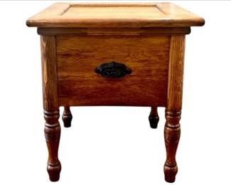 Vintage Oak Chamber Pot With Commode Chair