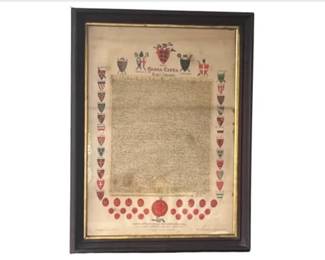 Framed Magna Carta Historical Print