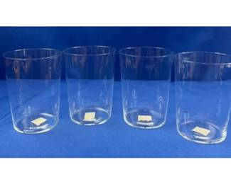 Crate & Barrel Krosno Tumblers - Set Of 4 - With Original Tags - Hand-Blown Polish Barware