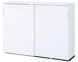 IKEA Galant Cabinet With Sliding Doors, White