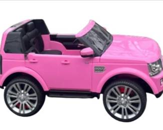 Pink Land Rover Discovery 12V Ride On Car for Kids