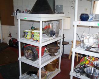 PLASTIC SHELVES & MISC.