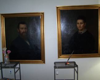 PAIR OF MID 19TH CENTURY PORTRAITS