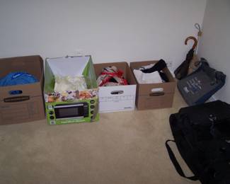 BOXES OF CLOTHING