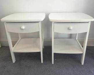 Pair Of Winsome Wood Claire Curved Nightstands